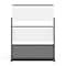 Luxor Expanse Modular Wall Room Divider System - Black Frame - 53" x 48" Wide Panel Add-On Wall MW-5348-XWCGWB - alternate 4